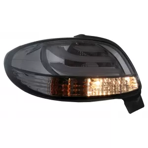 LED hátsó lámpák Peugeot 206 HatchBack 3 / 5 ajtós (1998-2004) Fekete Füst-image-6102789