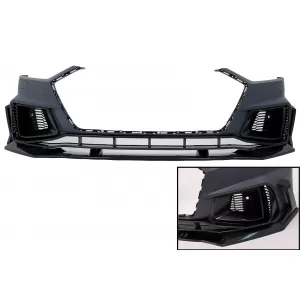 image-20-Első lökhárító Audi A7 4K8 (2018-Up) RS7 Carbon Look díszítésekkel