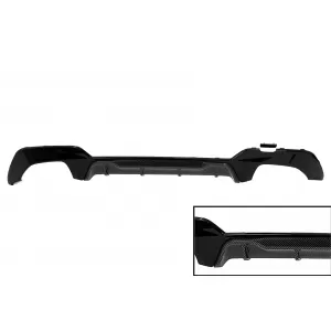 image-58-Hátsó lökhárító diffúzor BMW 3-as G20 G28 Sedan G21 Touring (2018-2022) középső betét Carbon Look