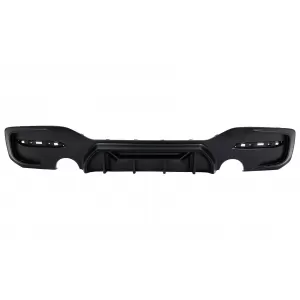 image-64-Hátsó lökhárító spoiler diffúzor Twin Single kivezetés BMW 1-es F20 F21 LCI (2015-06.2019) Matt Fekete