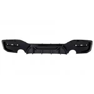 image-65-Hátsó lökhárító spoiler diffúzor Twin Single kimenettel BMW 1-es F20 F21 LCI (2015-06.2019) Piano Black / Carbon Look