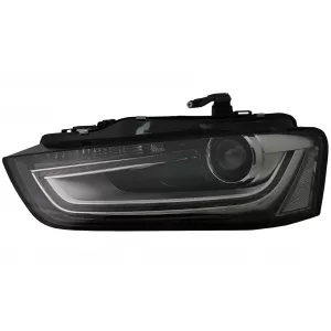 LED DRL Scheinwerfer für AUDI A4 B8.5 Facelift 2012-2015 Schwarz Tagfahrlicht-image-6103245
