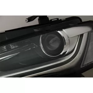 LED DRL Scheinwerfer für AUDI A4 B8.5 Facelift 2012-2015 Schwarz Tagfahrlicht-image-6103246