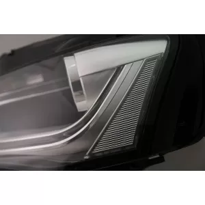 LED DRL Scheinwerfer für AUDI A4 B8.5 Facelift 2012-2015 Schwarz Tagfahrlicht-image-6103247