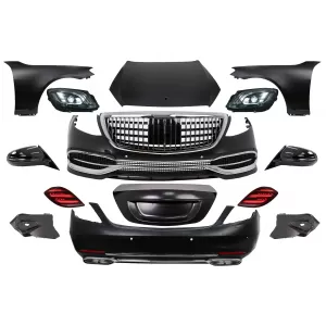 image-62-Bodykit für Mercedes S-Klasse W221 05-13 Umbau auf 2018 W222 Design Stoßstange