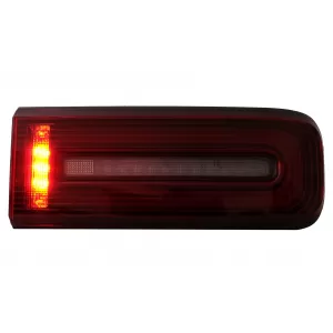 LED hátsó lámpák Light Bar Mercedes G-osztály W463 Facelift (2018-2022) dinamikus szekvenciális irányjelzővel piros-füst színű-image-6102814
