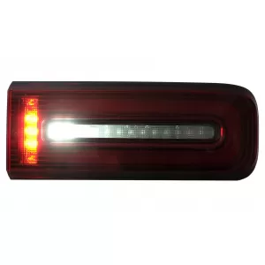 LED hátsó lámpák Light Bar Mercedes G-osztály W463 Facelift (2018-2022) dinamikus szekvenciális irányjelzővel piros-füst színű-image-6102815
