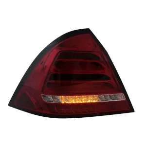 Stopuri LED compatibil cu Mercedes C-Class W203 (2000-2004) Sedan Rosu Clar cu Semnal Dinamic-image-6102797