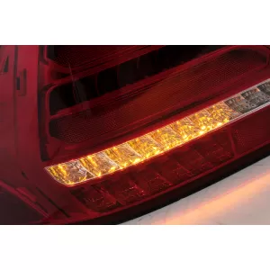 Stopuri LED compatibil cu Mercedes C-Class W203 (2000-2004) Sedan Rosu Clar cu Semnal Dinamic-image-6102798