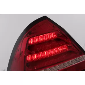 Stopuri LED compatibil cu Mercedes C-Class W203 (2000-2004) Sedan Rosu Clar cu Semnal Dinamic-image-6102801