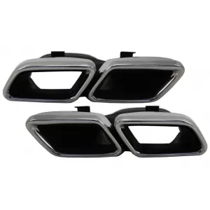 image-1-Hátsó lökhárító diffúzor kipufogóvégekkel Mercedes E-osztály W213 S213 Standard (2016-2019) modellhez