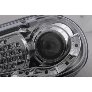 LED TFL Scheinwerfer für VW Golf 4 09.1997–09.2003 Chrom Tagfahrlicht Headlights-image-6105368
