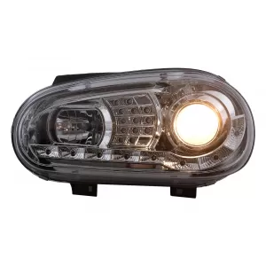 LED TFL Scheinwerfer für VW Golf 4 09.1997–09.2003 Chrom Tagfahrlicht Headlights-image-6105370
