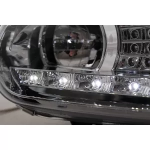 LED TFL Scheinwerfer für VW Golf 4 09.1997–09.2003 Chrom Tagfahrlicht Headlights-image-6105375