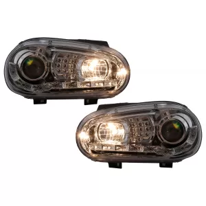 LED TFL Scheinwerfer für VW Golf 4 09.1997–09.2003 Chrom Tagfahrlicht Headlights-image-6105377