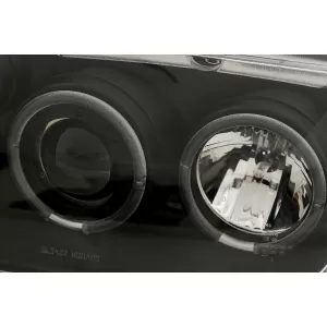 Angel Eyes Headlights suitable for VW Bora (09.1998-07.2005) Black