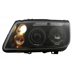 Angel Eyes Headlights suitable for VW Bora (09.1998-07.2005) Black