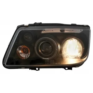 Angel Eyes Headlights suitable for VW Bora (09.1998-07.2005) Black