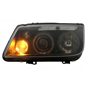 Angel Eyes Headlights suitable for VW Bora (09.1998-07.2005) Black