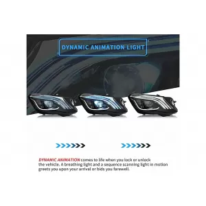 Full LED Headlights suitable for Mercedes S-Class W222 (2013-2017) Facelift Look Dynamic Sequential Turning Light