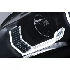 3D LED Angel Eyes Headlights suitable for BMW 5 Series E60 E61 (2003-2007) LCI Design