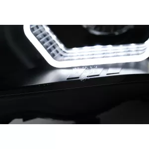 3D LED Angel Eyes Headlights suitable for BMW 5 Series E60 E61 (2003-2007) LCI Design
