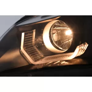 3D LED Angel Eyes Headlights suitable for BMW 5 Series E60 E61 (2003-2007) LCI Design