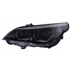 3D LED Angel Eyes Headlights suitable for BMW 5 Series E60 E61 (2003-2007) LCI Design