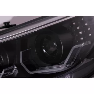 3D LED Angel Eyes Headlights suitable for BMW 5 Series E60 E61 (2003-2007) LCI Design