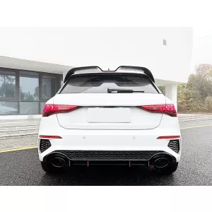 Endrohre Luftdiffusor Stoßstangendiffusor für Audi A3 8Y Hatchback S-Line S3 2020--image-6105035