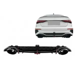 image-17-Hátsó lökhárító diffúzor Audi A3 8Y Sedan S-Line S3 (2020-) modellhez