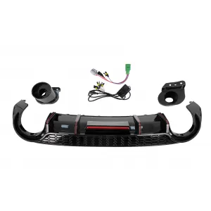 Endrohre Luftdiffusor Stoßstangendiffusor für Audi A3 8Y Hatchback S-Line S3 2020--image-6105671