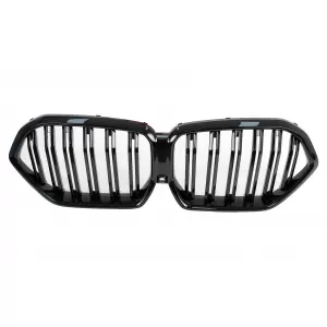 Nieren Nierengitter Kühlergrill Für BMW X6 G06 2019+ Doppelter Streifen M-Design Schwarz-image-6105647