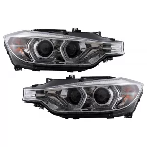 image-47-XENON Headlights Angel Eyes suitable for BMW 3 Series F30 F31 Sedan Touring (10.2011-05.2015) Chrome