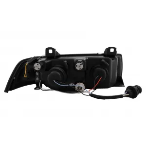 Faruri Angel Eyes compatibil cu BMW Seria 3 E36 Coupe Cabrio (1990-1999) Negre-image-6104562