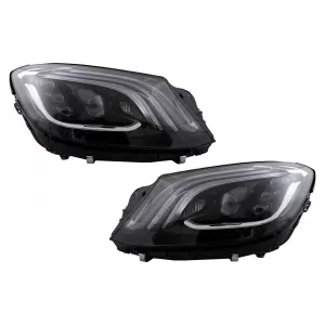 image-19-Full LED Headlights suitable for Mercedes S-Class W222 (2013-2020) Black