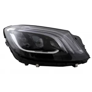 Full LED Headlights suitable for Mercedes S-Class W222 (2013-2020) Black