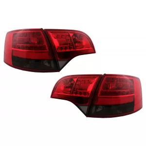 image-58-LED hátsó lámpák Audi A4 B7 8ED Avant (11.2004-2007) típushoz - Piros-Füst
