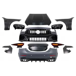 image-47-Upgrade Body Kit suitable for Mercedes C-Class W205 (2014-2018) Conversion to C-Class W206 C63 Design