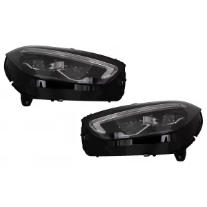 Kit Carrocerí­a para Mercedes C W205 Conversión W206 C63 Diseño Parachoques Faros capó-image-6106256