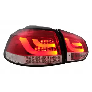 LED Taillights suitable for VW Golf 6 VI (2008-2013) Red Clear