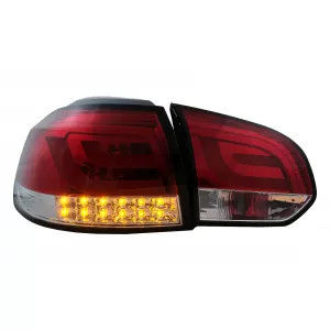 LED Taillights suitable for VW Golf 6 VI (2008-2013) Red Clear