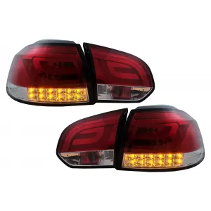 LED Taillights suitable for VW Golf 6 VI (2008-2013) Red Clear