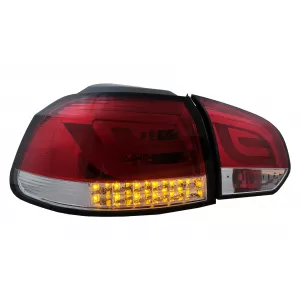 LED Taillights suitable for VW Golf 6 VI (2008-2013) Red Clear