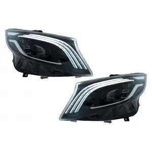 Kit Carrocería Parachoques para Mercedes Vito Viano W639 Facelift 10-2014 Parrilla Faros-image-6107882