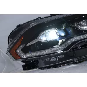 LED-Scheinwerfer für Ford Mustang VI Facelift 2018-2023 Schwarz Dual Projector Dynamic-image-6107438