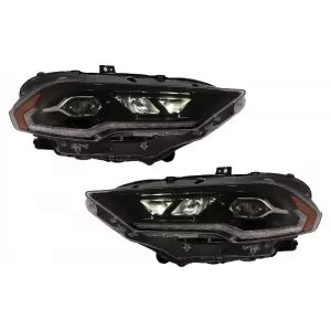 LED-Scheinwerfer für Ford Mustang VI Facelift 2018-2023 Schwarz Dual Projector Dynamic-image-6107441