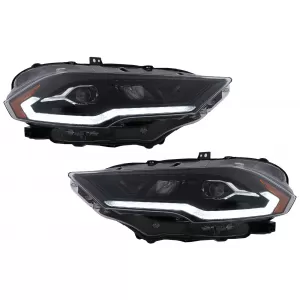 LED-Scheinwerfer für Ford Mustang VI Facelift 2018-2023 Schwarz Dual Projector Dynamic-image-6107445