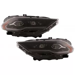 LED-Scheinwerfer für Ford Mustang VI Facelift 2018-2023 Schwarz Dual Projector Dynamic-image-6107447