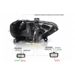LED-Scheinwerfer für Ford Mustang VI Facelift 2018-2023 Schwarz Dual Projector Dynamic-image-6107482